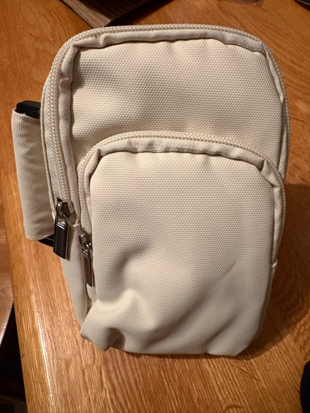 Compact Cream Mini Belt Bag for Women - Picture 6 of 11